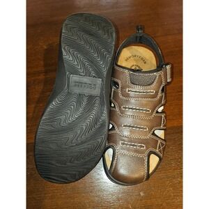 DOCKERS MARIN MEN'S CASUAL FISHERMAN SANDALS COLOR BROWN 7M NEW